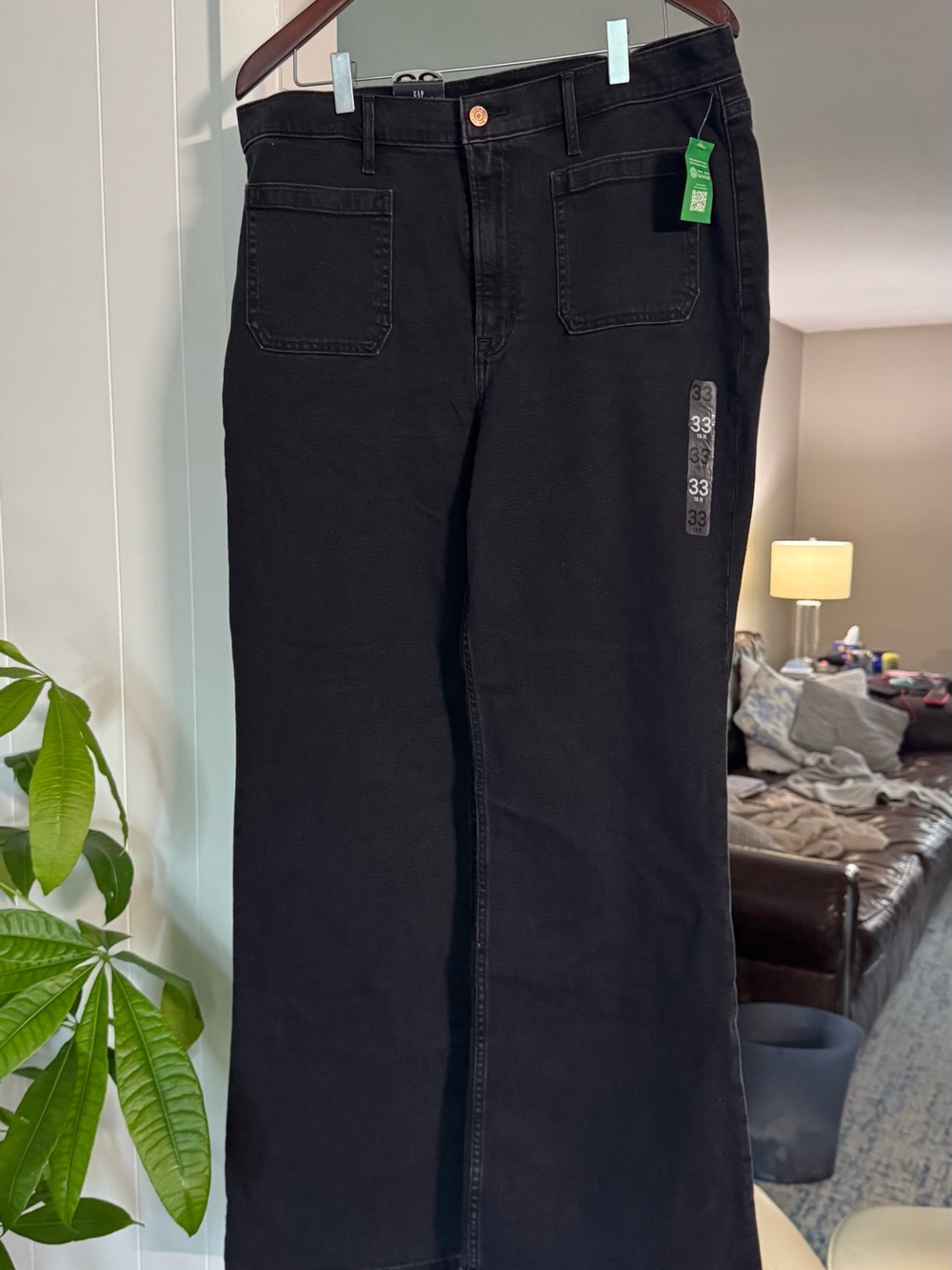 GAP Black Wide-Leg Women's Jeans
